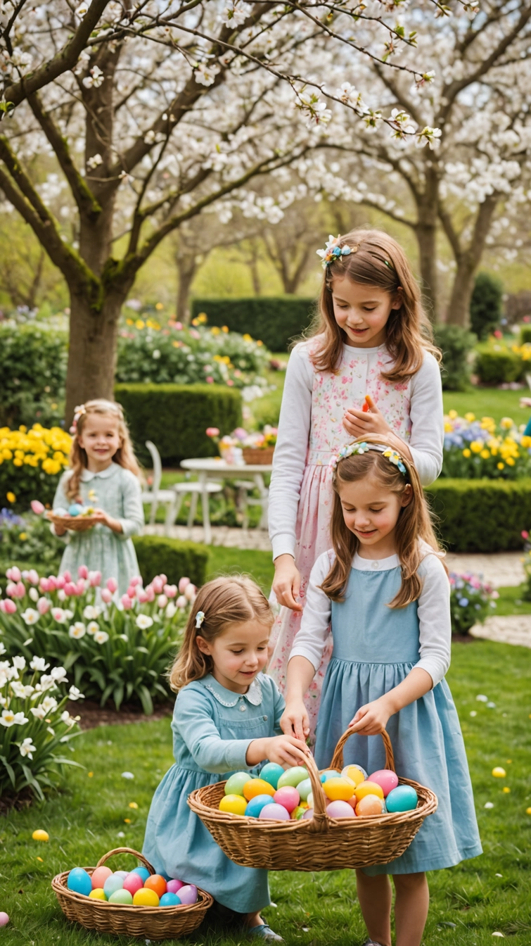 4 girls celebrating easter with Airawath RSVP